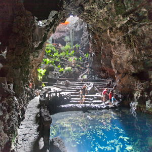 Excursion in Jameos del Agua